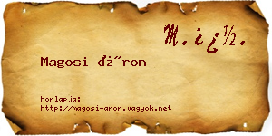 Magosi Áron névjegykártya